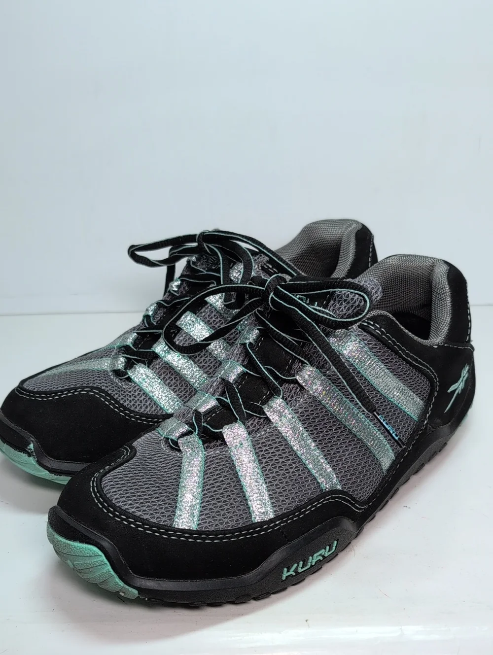 Kuru Chicane trail hiking black delirium womans sneakers size 8.5W EU 39